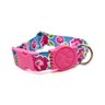 Conjunto coleira e guia para cachorro - Tamanho Grande - Modelo Flores - 3