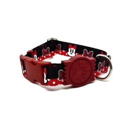 Conjunto coleira e guia para cachorro - Tamanho Grande - Modelo Minnie - 2