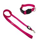 Ver imagem 1 de Conjunto Coleira e Guia para Cachorro - Tamanho Pequeno - Modelo Pink