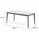 Ver imagem 2 de Mesa Sala Condessa 160cm+6 Cadeiras Lady Eucalipto Nesher