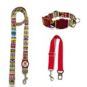 Ver imagem 1 de Conjunto Coleira, Guia e Cinto para Cachorro - Tamanho Pequeno - Modelo Afrika