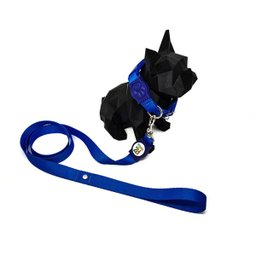 Conjunto coleira, guia e cinto para cachorro - Tamanho Grande - Modelo Blue - 2
