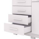 Ver imagem 4 de Cômoda Grande Sapateira Quarto 5 Gavetas 2 Portas Sirios Branco