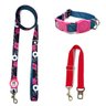 Conjunto coleira, guia e cinto para cachorro - Tamanho Pequeno - Modelo Garden - 1