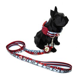 Conjunto coleira, guia e cinto para cachorro - Tamanho Pequeno - Modelo Marinheiro - 2