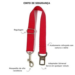 Conjunto coleira, guia e cinto para cachorro - Tamanho Médio - Modelo Pink - 4