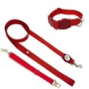 Ver imagem 1 de Conjunto Coleira, Guia e Cinto para Cachorro - Tamanho Grande - Modelo Red