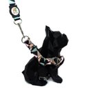 Ver imagem 2 de Conjunto Peitoral e Guia para Cachorro - Tamanho Médio - Modelo Abstrata