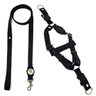Conjunto peitoral e guia para cachorro - Tamanho Pequeno - Modelo Black - 1