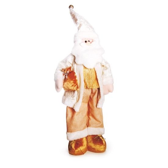 Papai Noel em Pé com Presente Branco 80cm (Dinamarca) - 1