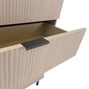 Ver imagem 6 de Cômoda Moderna 4 Gavetas com Detalhe Ripado 80cm Ditália