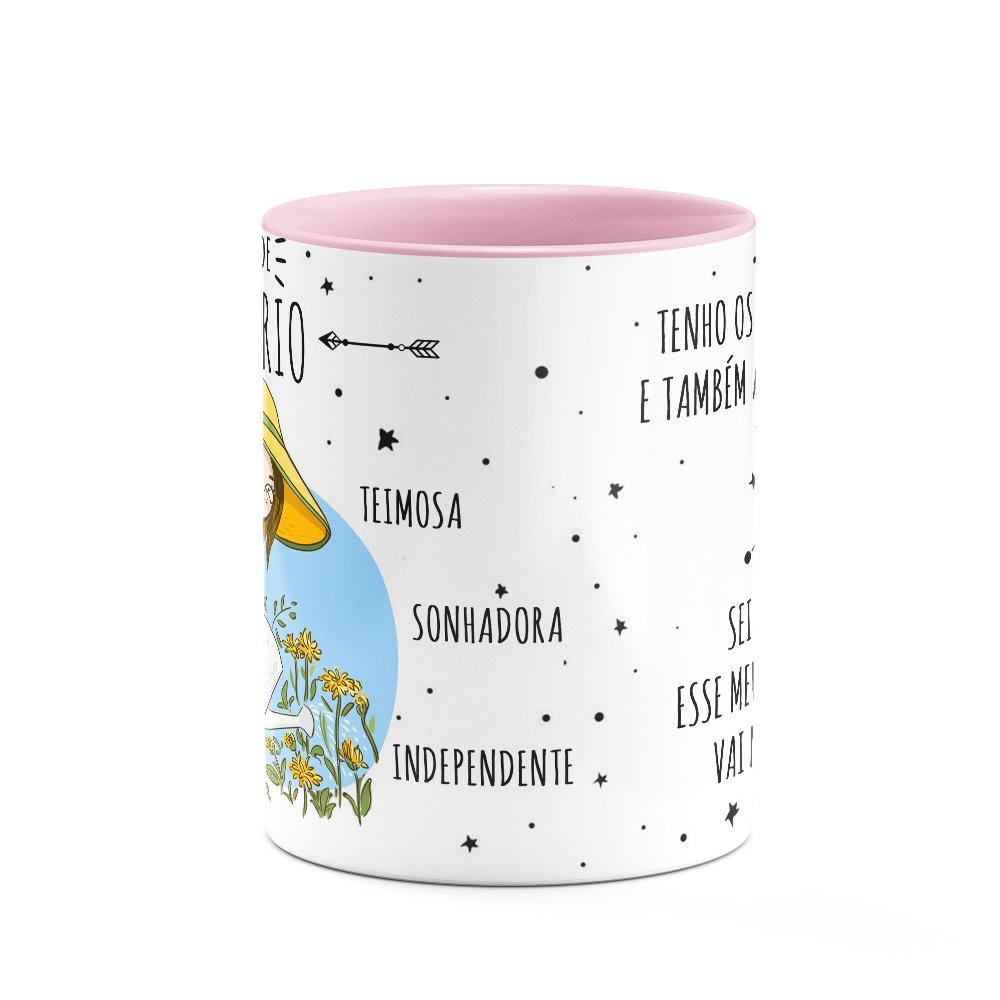 Caneca Signos B-pink - Ela é de Aquário - 3