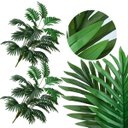 Ver imagem 4 de 2 Planta Artificial Samambaia Silicone 48cm Verde Permanente Decoração Elegante Moderna Luxo