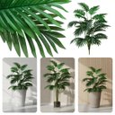 Ver imagem 7 de 2 Planta Artificial Samambaia Silicone 48cm Verde Permanente Decoração Elegante Moderna Luxo