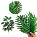Ver imagem 5 de 2 Planta Artificial Samambaia Silicone 48cm Verde Permanente Decoração Elegante Moderna Luxo