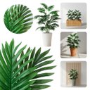 Ver imagem 6 de 2 Planta Artificial Samambaia Silicone 48cm Verde Permanente Decoração Elegante Moderna Luxo