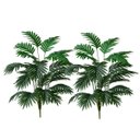 Ver imagem 3 de 2 Planta Artificial Samambaia Silicone 48cm Verde Permanente Decoração Elegante Moderna Luxo