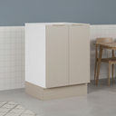 Ver imagem 1 de Balcão 2 Portas 60cm sem Tampo com Rodapé Ipanema CabeCasa MadeiraOriginals