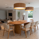 Ver imagem 1 de Conjunto Mesa de Jantar e 6 Cadeiras Savana Madeira Laminado Natural Área Gourmet Cozinha Moderna:Li