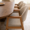 Ver imagem 5 de Conjunto Mesa de Jantar e 6 Cadeiras Savana Madeira Laminado Natural Área Gourmet Cozinha Moderna:Li