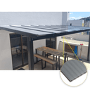 Ver imagem 1 de Kit Policarbonato Alveolar Cinza Refletivo 6mm - 2,00m X 3,00m - Perfis Naturais