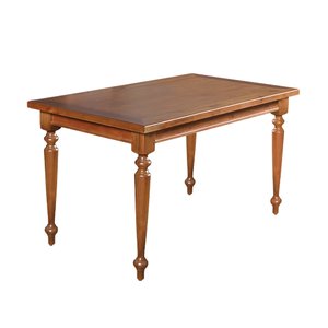 Mesa de Jantar Madeira Maciça Rústica Retangular 140x80cm Francisca - Castanho
