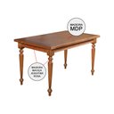 Ver imagem 3 de Mesa de Jantar Madeira Maciça Rústica Retangular 140x80cm Francisca - Castanho