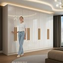 Ver imagem 6 de Guarda-Roupa 8 Portas 4 Gavetas Paris Branco