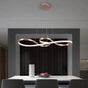 Ver imagem 4 de Pendente Infinito Arco Dourado Led 40w 3000k 4000k 6500k Bivolt - 80cm em Alumínio e Silicone