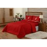 Kit Edredom Casal Queen Dupla Face Duda 03 Peças - Vermelho - 2