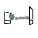 Ver imagem 1 de Prateleira Suspensa Teto Cozinha partileira nicho industrial nichos para cozinha pratileira