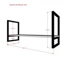 Ver imagem 5 de Prateleira Suspensa Teto Cozinha partileira nicho industrial nichos para cozinha pratileira