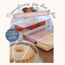Ver imagem 2 de Organizador de Geladeira com Grade 2,8l Transparente Médio Frutas Legumes Crippa
