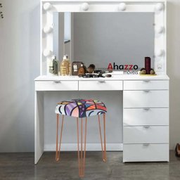 Kit 03 Puffs Banqueta Alta Bita Industrial Sala Penteadeira Pé de Ferro Bronze Romero Brito - - 2 Kit 03 Puffs Banqueta Alta Bita Industrial Sala Penteadeira Pé de Ferro Bronze Romero Brito - - 2