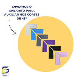 Moldura Roda Meio Eva Autocolante Marte 5cmx5mm 5 Metros - Cinza - 4