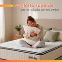 Ver imagem 7 de Cama Box Baú Colchão Solteiro Molas Ensacadas Gold Star 88x188x79cm Hellen - Suporta até 120 kg