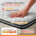 Ver imagem 5 de Cama Box Baú Colchão Solteiro Molas Ensacadas Gold Star 88x188x79cm Hellen - Suporta até 120 kg