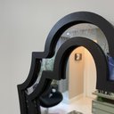 Ver mais imagens de ESPELHO DECORATIVO MOLDURA CORPO INTEIRO RAVENA 60X90:preto