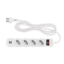 Ver imagem 1 de Protetor Eletrônico Filtro De Linha Intelbras Epe 204 Usb+ Com 4 Tomadas e 2 Portas Usb Bivolt Cabo