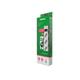 Protetor Eletrônico Filtro De Linha Intelbras Epe 204 Usb+ Com 4 Tomadas e 2 Portas Usb Bivolt Cabo - 7 Protetor Eletrônico Filtro De Linha Intelbras Epe 204 Usb+ Com 4 Tomadas e 2 Portas Usb Bivolt Cabo - 7