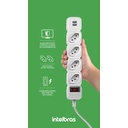 Ver mais imagens de Protetor Eletrônico Filtro De Linha Intelbras Epe 204 Usb+ Com 4 Tomadas e 2 Portas Usb Bivolt Cabo