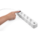Ver imagem 4 de Protetor Eletrônico Filtro De Linha Intelbras Epe 204 Usb+ Com 4 Tomadas e 2 Portas Usb Bivolt Cabo