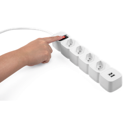 Protetor Eletrônico Filtro De Linha Intelbras Epe 204 Usb+ Com 4 Tomadas e 2 Portas Usb Bivolt Cabo - 4 Protetor Eletrônico Filtro De Linha Intelbras Epe 204 Usb+ Com 4 Tomadas e 2 Portas Usb Bivolt Cabo - 4