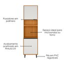 Ver imagem 5 de Paneleiro Duplo 220x60 cm 3 Portas Ravena Freijo Off Acetinado Poliman