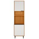 Ver imagem 1 de Paneleiro Duplo 220x60 cm 3 Portas Ravena Freijo Off Acetinado Poliman