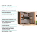Ver imagem 5 de Armário de Cozinha Completa 8 Peças sem Tampo de 120 Vanilla com Cinza Puro Isa Luciane Móveis