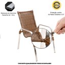 Ver imagem 4 de 4 Cadeiras Emily e Mesa Adaptada em Alumínio para Área, Jardim, Piscina - Argila