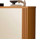 Ver imagem 3 de Buffet Pequeno 90cm Ripado Sala Jantar 2 Portas Argo Edn Cedro/Off White