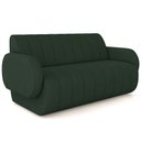Ver imagem 1 de Sofá 2 Lugares Sala Living Orgânico 148cm Fávara K01 Veludo Verde - Lyam Decor