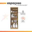 Ver imagem 5 de Armário Multiuso Organizador Lavanderia 2 Portas 3 Prateleiras 1,70m New Aramóveis